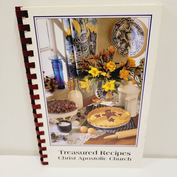 Vtg Treasured Recipes Cookbook Kalamazoo MI Christ Apostolic Church 2001 - Picture 1 of 5